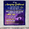 Personalized To My Amazing Girlfriend Blanket Big Hug For Girlfriend Birthday Gifts Anniversary Romantic Gifts Valentines Day For Her Christmas Fleece Blanket | teecentury
