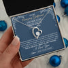 Forever Love Necklace 14K White Gold Finish | 2 | Personalized To My Amazing Girlfriend Necklace From Boyfriend Promise Necklace Birthday Gifts For Girlfriend Valentines Christmas Custom Gift Box Message Card | https://teecentury.