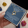 Forever Love Necklace 18K Yellow Gold Finish | 2 | Personalized To My Amazing Girlfriend Necklace From Boyfriend Promise Necklace Birthday Gifts For Girlfriend Valentines Christmas Custom Gift Box Message Card | https://teecentury.