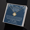Love Knot Necklace 18K Yellow Gold Finish | 2 | Personalized To My Amazing Girlfriend Necklace From Boyfriend Promise Necklace Birthday Gifts For Girlfriend Valentines Christmas Custom Gift Box Message Card | https://teecentury.