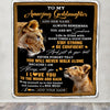 Personalized To My Amazing Goddaughter Blanket From Godmother Aunt Lion It A Big Hug Goddaughter Birthday Gifts Graduation Christmas Custom Fleece Blanket | teecentury