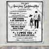 Personalized To My Amazing Goddaughter Blanket From Uncle Godfather Man It A Big Hug Goddaughter Birthday Gifts Graduation Christmas Custom Fleece Blanket | teecentury