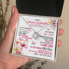 Love Knot Necklace 14K White Gold Finish | 2 | Personalized To My Amazing Goddaughter Necklace From Godmother Uncle Butterfly It A Big Hug Goddaughter Birthday Gifts Christmas Custom Gift Box Message Card | https://teecentury.