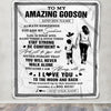 Personalized To My Amazing Godson Blanket From Godmother Aunt Woman It A Big Hug Godson Birthday Gifts Graduation Christmas Customized Fleece Throw Blanket | teecentury