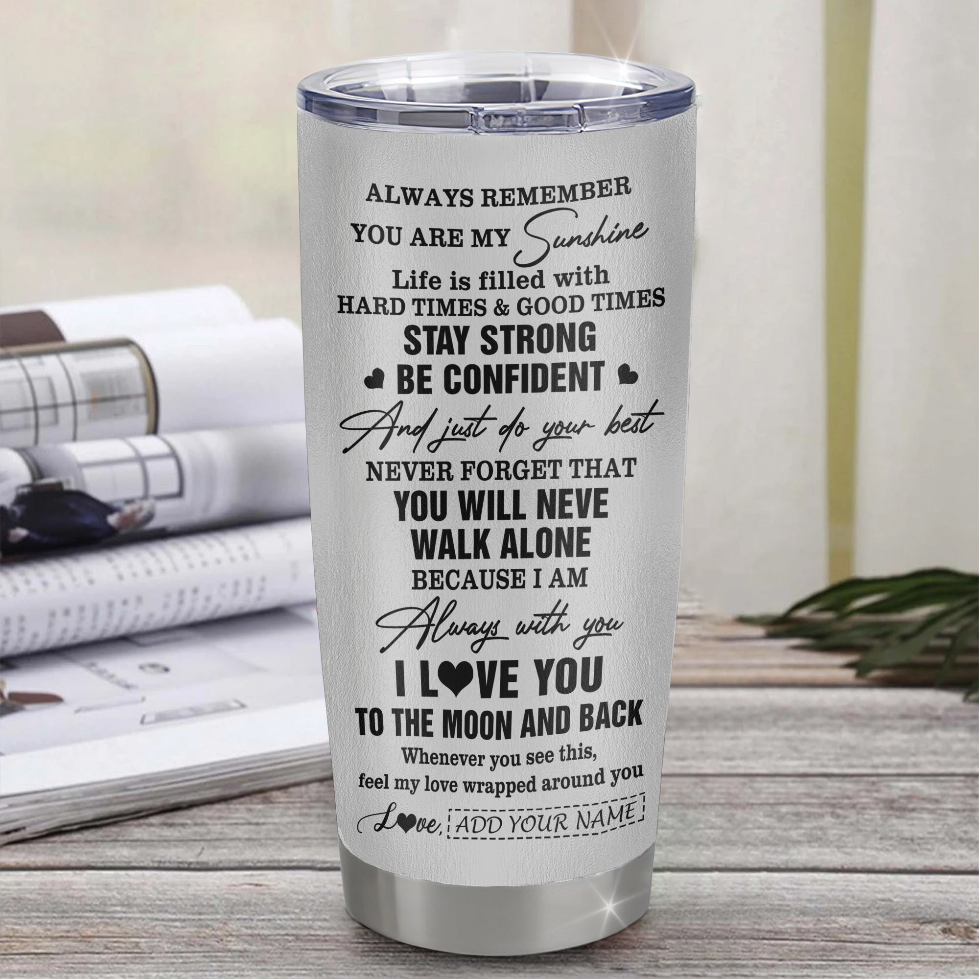 Personalized To My Amazing Godson Gifts Tumbler From Godmother Godfather White Tiger It A Big Hug Godson Birthday Gifts Graduation Christmas Custom Stainless Steel Mug | teecentury