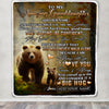 Personalized To My Amazing Granddaughter Bear Blanket From Grandma Grandpa My Sunshine Granddaughter Birthday Gifts Graduation Christmas Fleece Throw Blanket | teecentury
