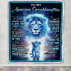 Personalized To My Amazing Granddaughter Blanket From Grandma Grandpa Lion Never Forget I Love You Birthday Graduation Christmas Customized Fleece Blanket Blanket | Teecentury.com