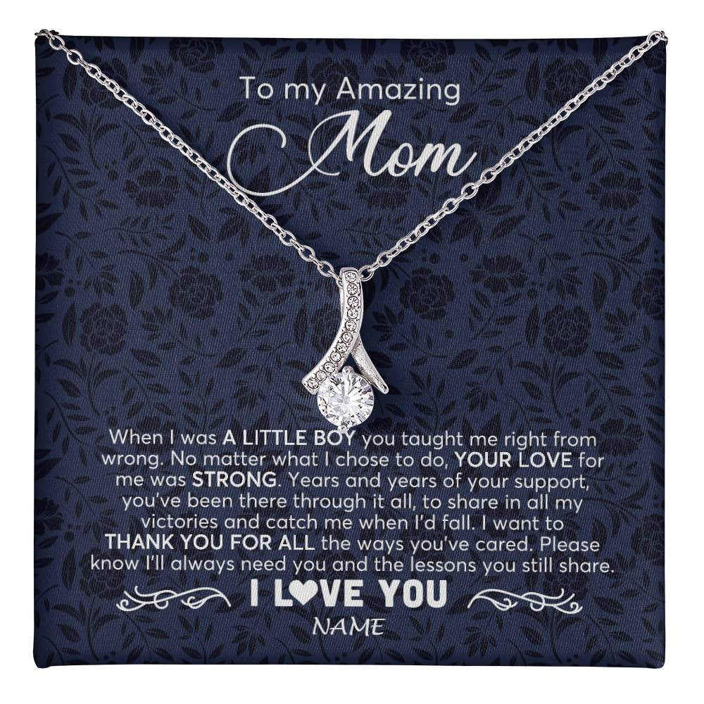 To My Beautiful Mom Knot Necklace, Mother's Day Gift From Daughter, Mo –  4Lovebirds