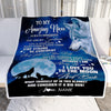 Personalized To My Amazing Niece Blanket From Aunt Uncle Wolf It A Big Hug Niece Birthday Back To School Christmas Customized Fleece Throw Blanket | teecentury