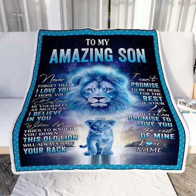 Personalized To My Mom Blanket From Daughter Son Never Forget That