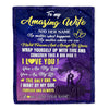 Personalized To My Amazing Wife Blanket Big Hug For Husband Birthday Gifts Anniversary Romantic Valentines Day For Her Christmas Customized Fleece Blanket | teecentury