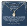 Alluring Beauty Necklace 18K Yellow Gold Finish | 1 | Personalized To My Amazing Wife Necklace From Husband Promise Necklace Birthday Gifts For Wife Anniversary Romantic Valentines Christmas Gift Box Message Card | https://teecentury.