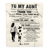 Personalized To My Aunt Blanket From Nephew For All The Times That I Forgot To Thank You Aunt Birthday Mothers Day Christmas Customized Fleece Blanket | teecentury