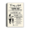 Personalized To My Aunt Canvas From Niece For All The Times That I Forgot To Thank You Aunt Birthday Mothers Day Christmas Custom Wall Art Print Framed Canvas | teecentury