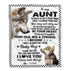 Personalized To My Aunt From Nephew Blanket Wolf Always Be Your Little Boy Aunt Mothers Day Birthday Christmas Gift Customized Fleece Throw Blanket | teecentury