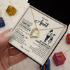 Forever Love Necklace 18K Yellow Gold Finish | 2 | Personalized To My Aunt Necklace From Niece For All The Times That I Forgot To Thank You Aunt Birthday Mothers Day Christmas Customized Gift Box Message Card | teecentury