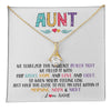 Alluring Beauty Necklace 18K Yellow Gold Finish | 1 | Personalized To My Aunt Necklace From Niece Nephew We Squeezed This Necklace Aunt Birthday Mothers Day Christmas Jewelry Customized Gift Box Message Card | teecentury