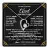 Forever Love Necklace 14K White Gold Finish | 1 | Personalized To My Aunt Necklace Gifts Meaningful Gift To Aunt From Niece Without You There Is No Me Mothers Day Birthday Custom Gift Box Message Card | https://teecentury.
