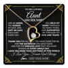 Forever Love Necklace 18K Yellow Gold Finish | 1 | Personalized To My Aunt Necklace Gifts Meaningful Gift To Aunt From Niece Without You There Is No Me Mothers Day Birthday Custom Gift Box Message Card | https://teecentury.