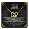 Interlocking Hearts Necklace 18K Yellow Gold Finish | 1 | Personalized To My Auntie Necklace Gifts Meaningful Gift To Auntie From Niece Without You There Is No Me Mothers Day Aunt Birthday Gift Box Message Card | https://teecentury.