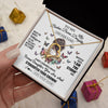 Forever Love Necklace 18K Yellow Gold Finish | 2 | Personalized To My Badass Bonus Daughter I Am The Storm Necklace From Stepdad Stepmom Beautiful Step Daughter Birthday Gifts Christmas Gift Box Message Card | https://teecentury.