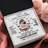 Interlocking Hearts Necklace Stainless Steel & Rose Gold Finish | 2 | Personalized To My Badass Bonus Daughter I Am The Storm Necklace From Stepdad Stepmom Beautiful Step Daughter Birthday Gifts Christmas Gift Box Message Card | https://teecentury.