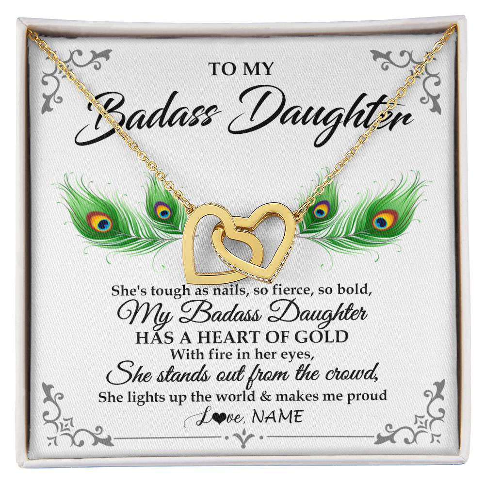 Funny Mothers Day Message Card Necklace  Having Me As A Daughter Is T -  Custom Giant