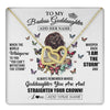 Interlocking Hearts Necklace 18K Yellow Gold Finish | 1 | Personalized To My Badass Goddaughter I Am The Storm Necklace From Godmother Beautiful Goddaughter Birthday Gifts Graduation Christmas Gift Box Message Card | https://teecentury.