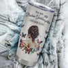 Personalized To My Badass Goddaughter I Am The Storm Tumbler From Godmother Beautiful Goddaughter Birthday Gifts Graduation Christmas Adults Custom Stainless Steel Mug | teecentury