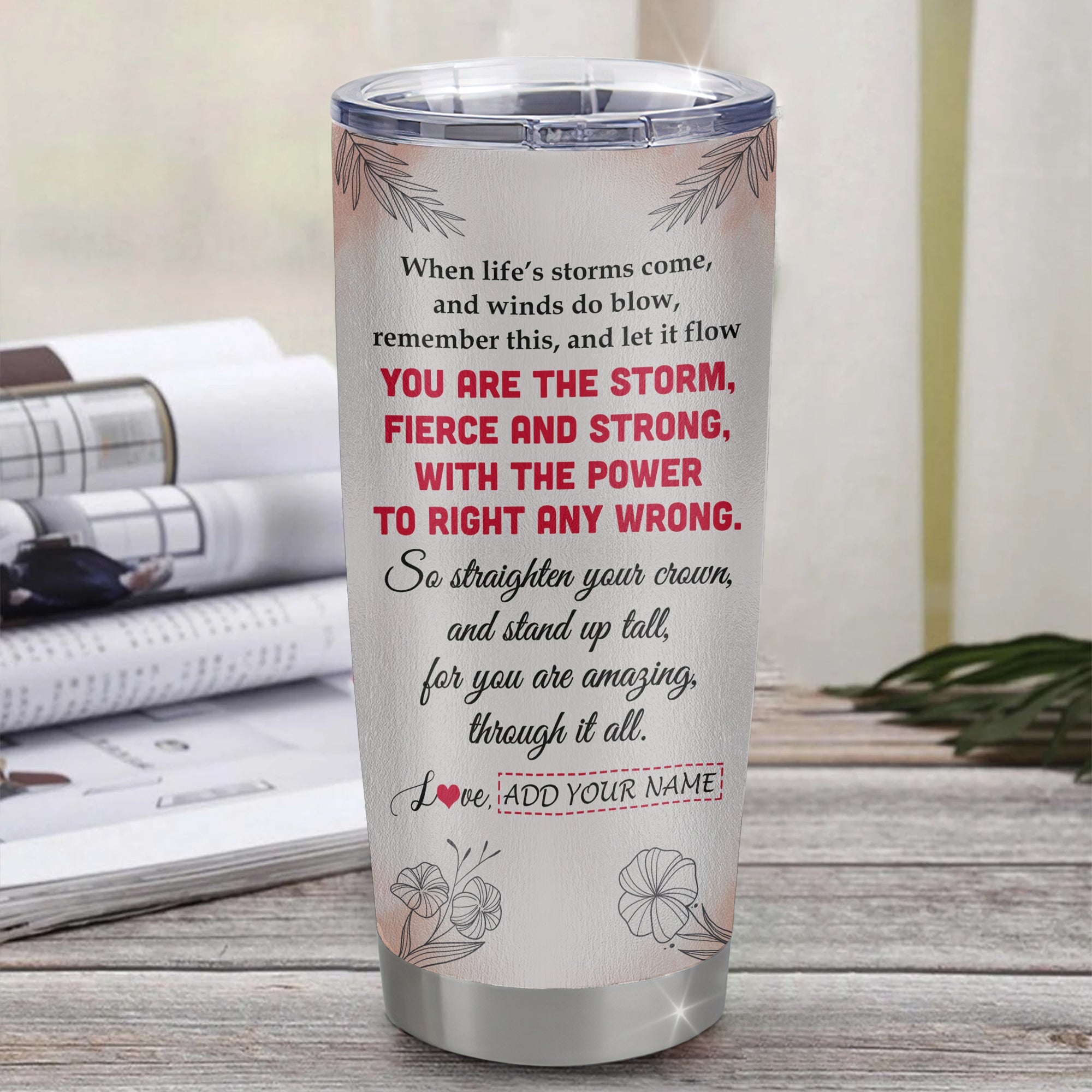 Personalized To My Badass Goddaughter Tumbler From Aunt Uncle Floral Butterfly African Afro Girl Goddaughter Birthday Gifts Christmas Custom Stainless Steel Travel Mug | teecentury