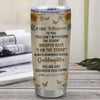 Personalized To My Badass Goddaughter Tumbler From Uncle Aunt I Am The Storm Goddaughter Gifts Birthday Graduation Christmas Custom Stainless Steel Cup Travel Mug | teecentury