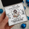 Forever Love Necklace 14K White Gold Finish | 2 | Personalized To My Badass Granddaughter I Am The Storm Necklace From Grandpa Papa Beautiful Granddaughter Birthday Gifts Christmas Gift Box Message Card | https://teecentury.