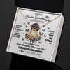Love Knot Necklace 18K Yellow Gold Finish | 2 | Personalized To My Badass Granddaughter I Am The Storm Necklace From Grandpa Papa Beautiful Granddaughter Birthday Gifts Christmas Gift Box Message Card | https://teecentury.