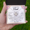 Love Knot Necklace 14K White Gold Finish | Personalized To My Beautiful Aunt From Niece Nephew Necklace Say I Love You Aunt Birthday Mothers Day Christmas Jewelry Customized Gift Box Message Card | teecentury