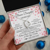 Forever Love Necklace 14K White Gold Finish | 2 | Personalized To My Beautiful Bonus Daughter From Stepdad Stepmom Necklace Never Forget Birthday Gifts For Stepdaughter Gift Christmas Gift Box Message Card | teecentury.myshopify