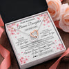Interlocking Hearts Necklace Stainless Steel & Rose Gold Finish | 2 | Personalized To My Beautiful Bonus Daughter From Stepdad Stepmom Necklace Never Forget Birthday Gifts For Stepdaughter Gift Christmas Gift Box Message Card | teecentury.myshopify