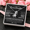 Alluring Beauty Necklace 14K White Gold Finish | 2 | Personalized To My Beautiful Bonus Daughter Necklace From Step Dad Believe In Yourself Stepdaughter Birthday Gifts Jewelry Christmas Customized Message Card | teecentury