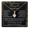 Alluring Beauty Necklace 18K Yellow Gold Finish | 1 | Personalized To My Beautiful Daughter Gifts Necklace From Mom Dad Feel My Love For Adult Daughter Graduation Christmas Graduation Custom Gift Box Message Card | https://teecentury.