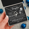 Forever Love Necklace 14K White Gold Finish | 2 | Personalized To My Beautiful Daughter Necklace From Dad Father Always Love You Daughter Birthday Graduation Christmas Customized Gift Box Message Card | teecentury