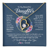 Forever Love Necklace 18K Yellow Gold Finish | 1 | Personalized To My Beautiful Daughter Necklace From Mom Mother Someday When The Pages Daughter Birthday Graduation Christmas Customized Gift Box Message Card | teecentury