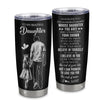 Personalized To My Beautiful Daughter Tumbler From Dad Father Believe In Yourself Daughter Birthday Gifts Christmas Custom Stainless Steel Cup Travel Mug | teecentury