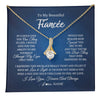 Alluring Beauty Necklace 18K Yellow Gold Finish | 1 | Personalized To My Beautiful Fiancee Necklace From Fiance Hold This Close My Love Fiancee Birthday Valentine Day Christmas Customized Gift Box Message Card | teecentury