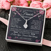 Alluring Beauty Necklace 14K White Gold Finish | 2 | Personalized To My Beautiful Fiancée Necklace From Fiancé I Love You Fiancee Gifts Romantic Birthday Valentines Christmas Custom Gift Box Message Card | teecentury.myshopify