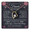 Forever Love Necklace 18K Yellow Gold Finish | 1 | Personalized To My Beautiful Fiancée Necklace From Fiancé I Love You Fiancee Gifts Romantic Birthday Valentines Christmas Custom Gift Box Message Card | teecentury.myshopify