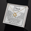 Love Knot Necklace 18K Yellow Gold Finish | 2 | Personalized To My Beautiful Fiancée Necklace From Fiancé Love You Like I Do Promise Fiancee Romantic Birthday Anniversary Christmas Gift Box Message Card | teecentury