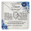 Forever Love Necklace 14K White Gold Finish | 1 | Personalized To My Beautiful Fiancee Necklace From Fiance When I Say Fiancee Gifts Romantic Birthday Valentines Christmas Custom Gift Box Message Card | https://teecentury.