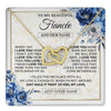 Interlocking Hearts Necklace 18K Yellow Gold Finish | 1 | Personalized To My Beautiful Fiancee Necklace From Fiance When I Say Fiancee Gifts Romantic Birthday Valentines Christmas Custom Gift Box Message Card | https://teecentury.