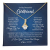 Alluring Beauty Necklace 18K Yellow Gold Finish | 1 | Personalized To My Beautiful Girlfriend Necklace From Boyfriend Hold This Close My Love Girlfriend Birthday Christmas Customized Gift Box Message Card | teecentury