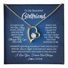 Forever Love Necklace 18K Yellow Gold Finish | 1 | Personalized To My Beautiful Girlfriend Necklace From Boyfriend Hold This Close My Love Girlfriend Birthday Christmas Customized Gift Box Message Card | teecentury