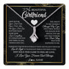 Alluring Beauty Necklace 14K White Gold Finish | 1 | Personalized To My Beautiful Girlfriend Necklace From Boyfriend I May Not Be Your First Day Girlfriend Valentines Day Birthday Customized Gift Box Message Card | teecentury